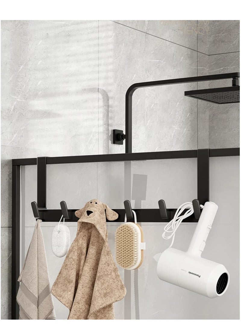 JOGAMS Over the Door Hook Rack with 5 Hooks Versatile Door Hanger for Coats Towels Bags Keys Ideal for Bathroom Bedroom Behind Back of Door  - Image 5
