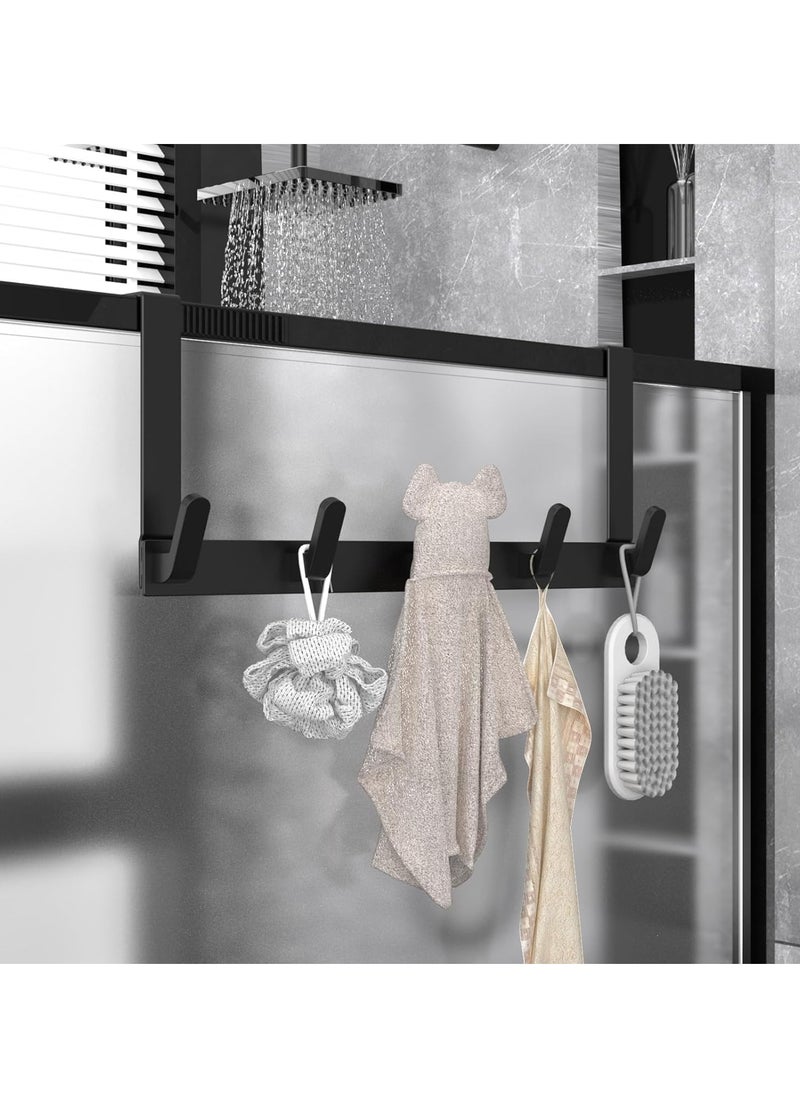 JOGAMS Over the Door Hook Rack with 5 Hooks Versatile Door Hanger for Coats Towels Bags Keys Ideal for Bathroom Bedroom Behind Back of Door  - Image 3