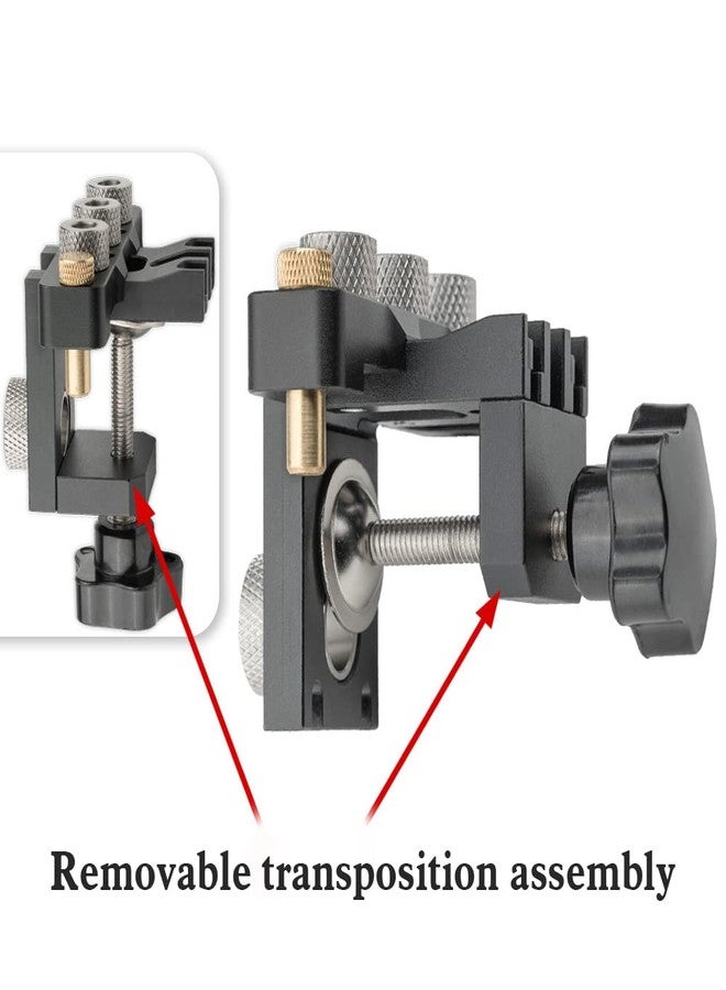 ViewReal 3-in-1 Dowel Jig Kit - Pocket Hole Jig with Adjustable Woodworking Drill Locator, 8/10/15mm Bits, Precision Guide for Furniture Assembly, DIY Projects, Durable Aluminum Alloy - Image 5