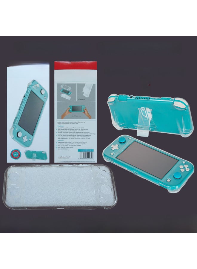 Nintendo Switch Lite Crystal Case Protective Case Switch Protective Case Switch Host Stand Grip-Product Color:PC Hard Shell-with Bracket-Model:switch Lite - Image 1