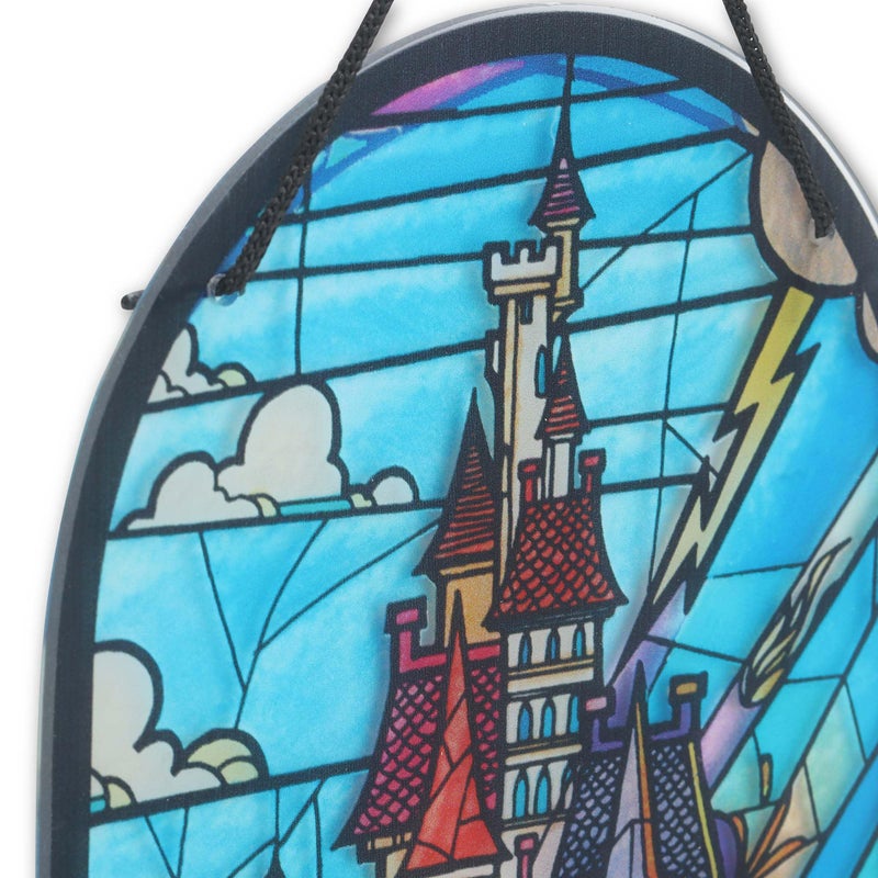 Open Road Brands Disney Beauty and the Beast Castle Hanging Acrylic Wall Decor - Beautiful Beauty and the Beast Wall Art for Home - Image 4