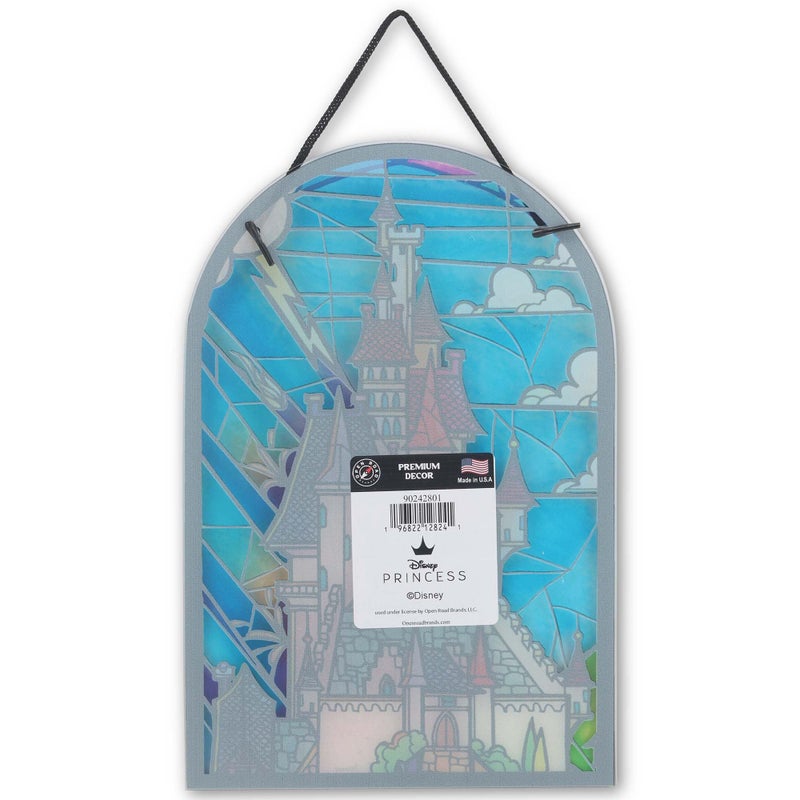 Open Road Brands Disney Beauty and the Beast Castle Hanging Acrylic Wall Decor - Beautiful Beauty and the Beast Wall Art for Home - Image 3