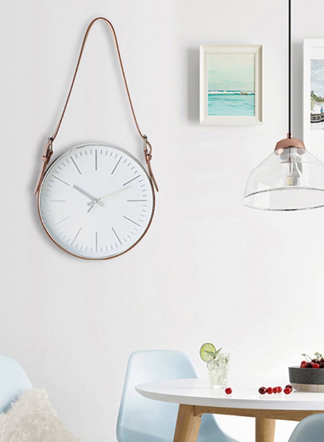 Nordic Creative Home Wall Belt Clock Gold 30 x 30cm  - Image 2