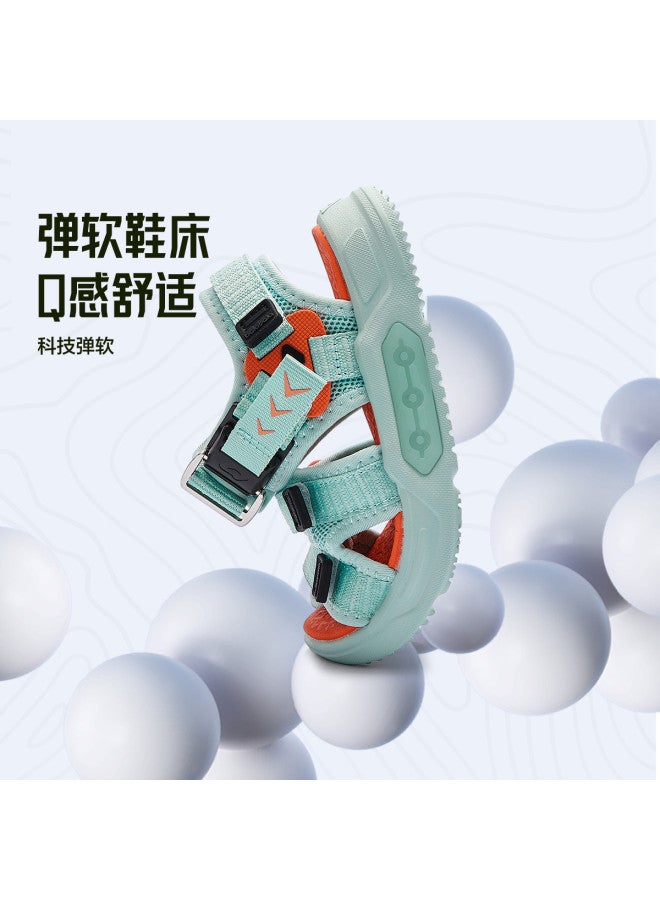 Balabala Magnetic Buckle Sandals For Boys, Beach Shoes, Sports Sandals For Girls, Breathable Summer Kids' Shoes With Sweat Absorption, Versatile Children's Athletic Sandals - Image 2