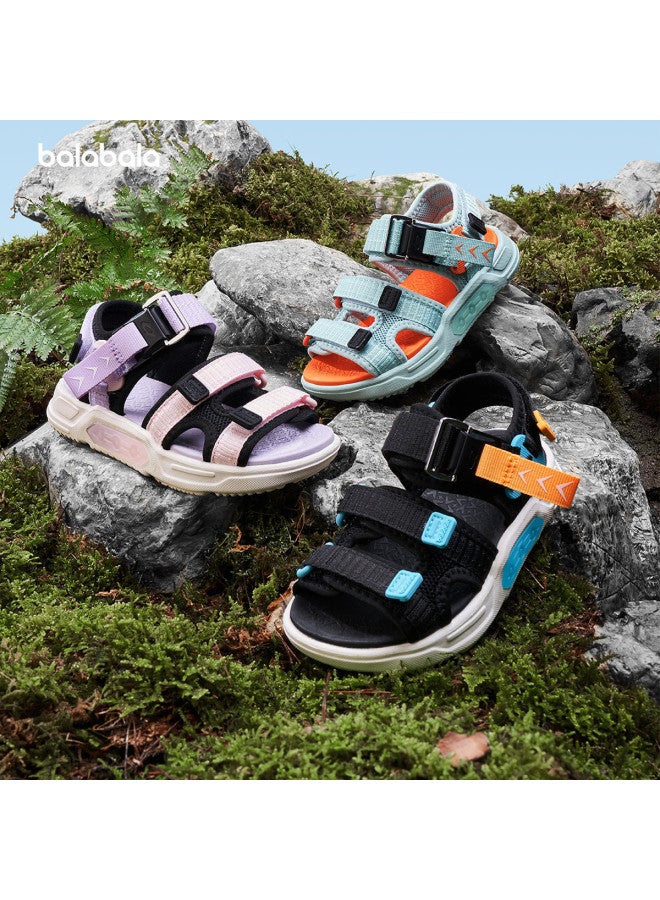 Balabala Magnetic Buckle Sandals For Boys, Beach Shoes, Sports Sandals For Girls, Breathable Summer Kids' Shoes With Sweat Absorption, Versatile Children's Athletic Sandals - Image 4