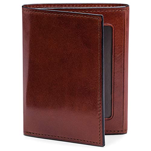Bosca | Men’s Double I.D. Trifold Wallet w/RFID Blocking in Italian Old Leather - Image 1