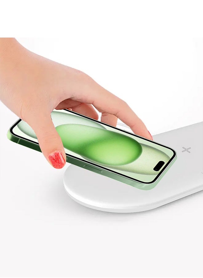 CATANES - iPhone 15 Plus Charging Station 3 in 1 Faster Mag-Safe Qi Wireless Charger Stand Wireless Charging Pad for iPhone 15 for iWatch Ultra2 Ultra 8/7/SE/6/5/4/3/2/1 Pods pro/2/3 - Image 1