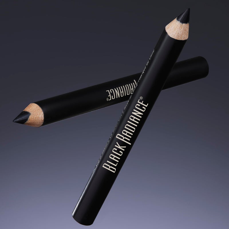 Black Radiance Twin Pack Eyeliner Pencil, Creamy Dual-Purpose Formula for Eyes & Brows, Intense Black Pigments, Long-Lasting Definition - Truly Black - Image 3