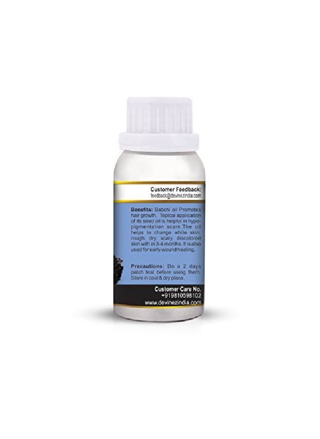 Devinez - Babchi Cold Pressed Oil Bakuchi (Psoralea Corylifolia)100% Pure l & Undiluted 250ml in Anodized Aluminum Bottle Ideal For Hair Growth Hair Care Skin Care Scar wound Healing - Image 1