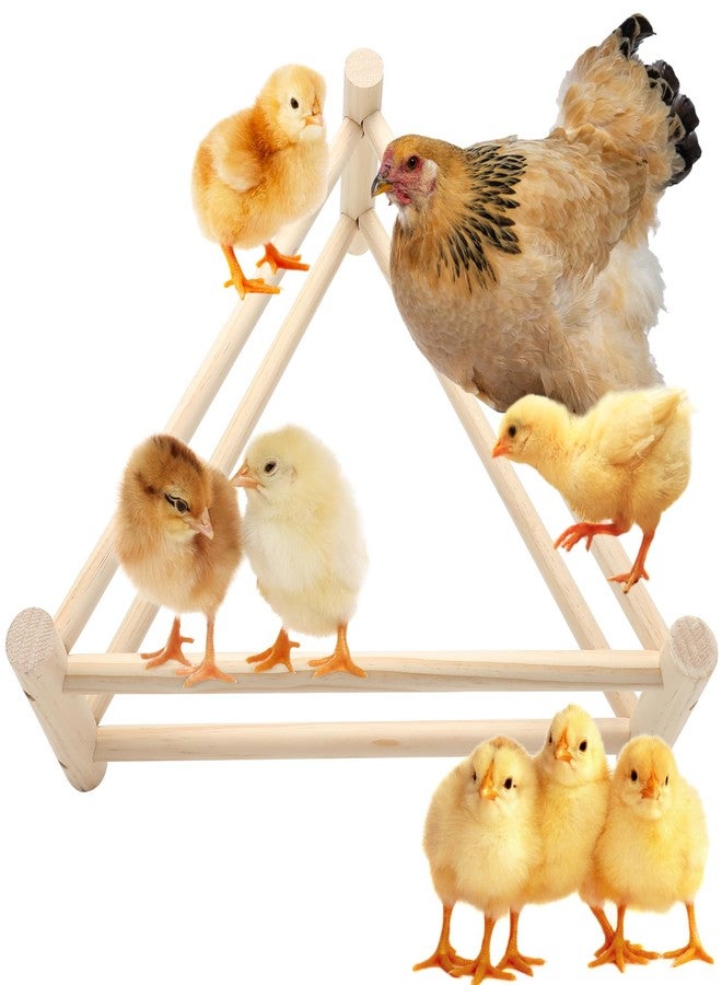 Qinfly 16.5" Extra Long Baby Chicken Perch Toys Supplies,Double-Sided Flip Chick Roosting Bar for Brooder, Chick Starter Kit for Coop Accessories - Image 1
