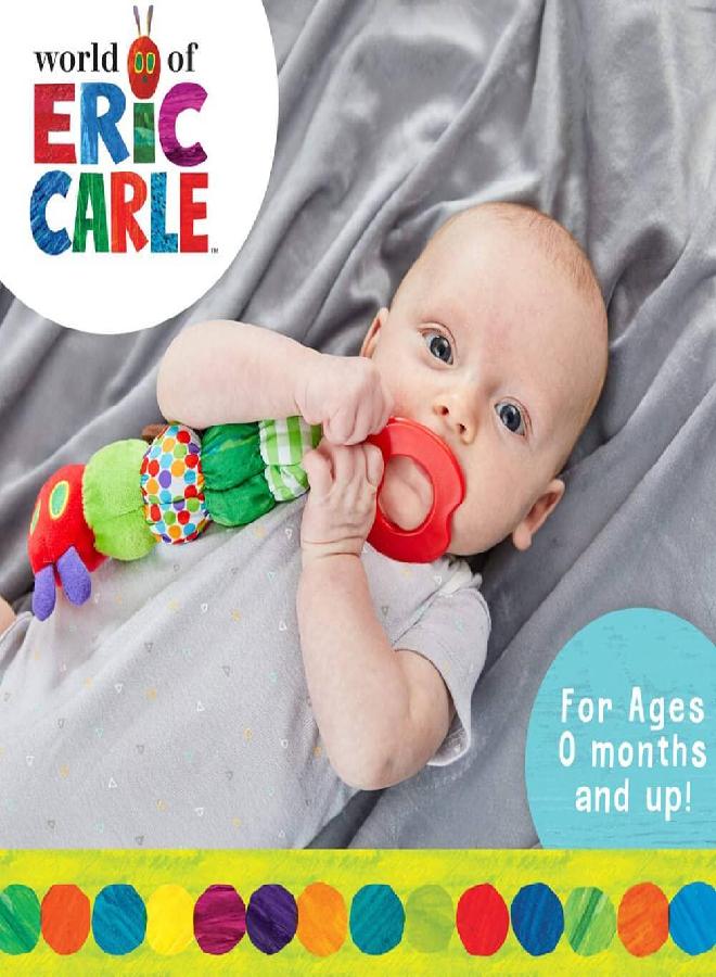 Kids Preferred Teether Rattle, World of Eric Carle The Very Hungry Caterpillar Teething Toy for Babies - Image 4