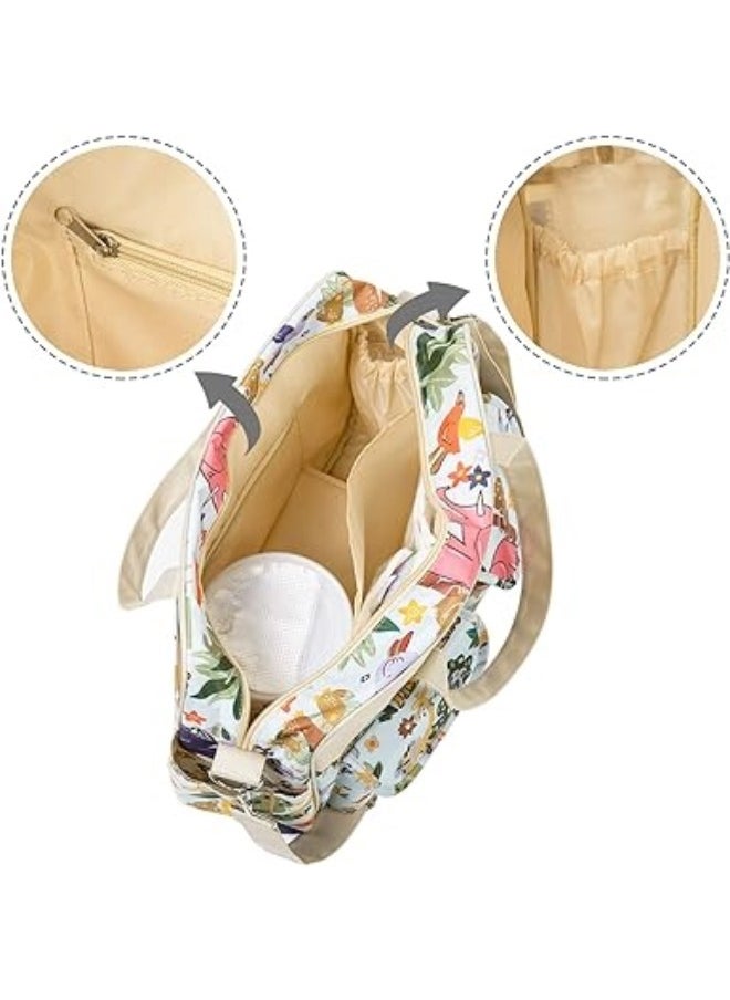 Generic - Quilted Diaper Bag, Messenger Diaper Bag, Mummy Diaper Bag, Baby Backpack, Baby Changing Bag, Satchel Messenger Bag Portable Travel Diaper Bag - Image 1