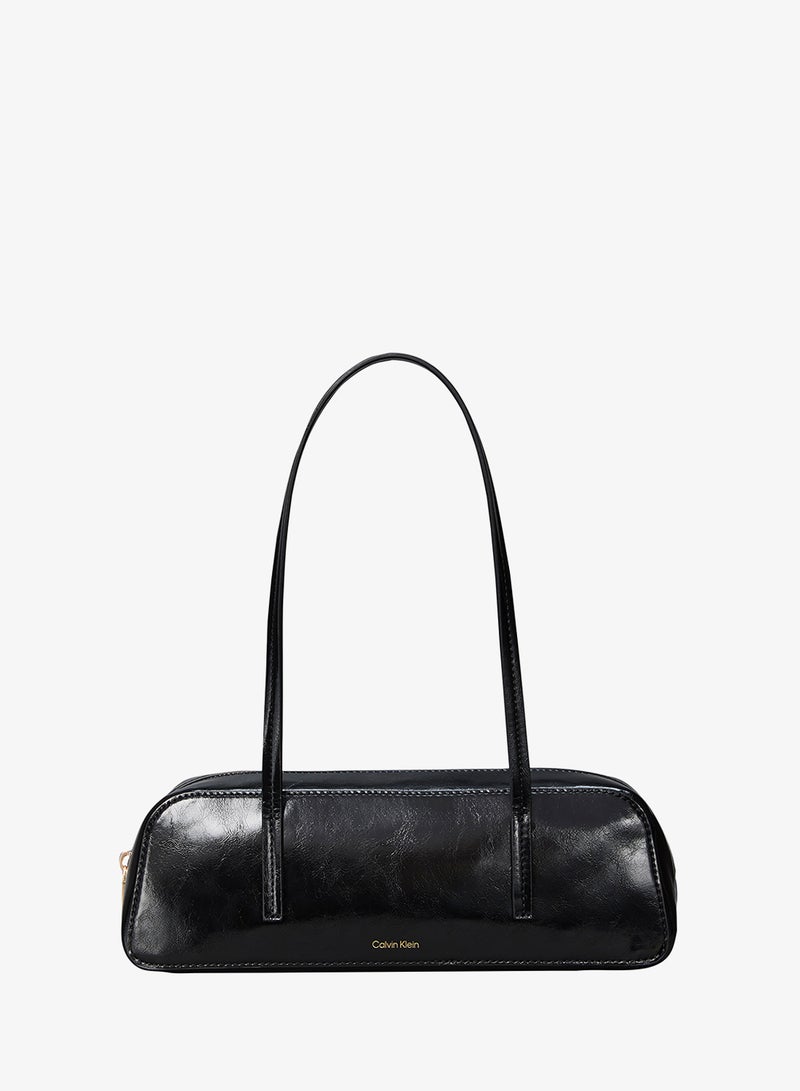 CALVIN KLEIN Foil Logo Glossy Shoulder Bag - Image 1