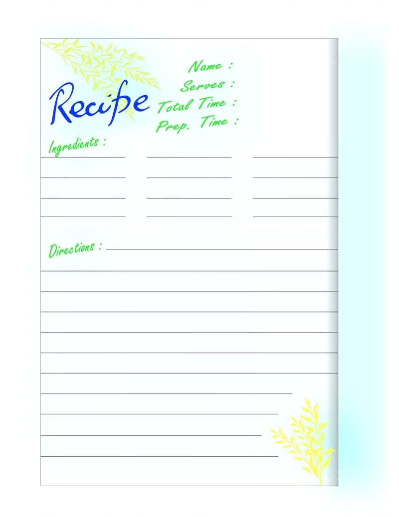 IMPRINT Premium Recipe Cards - 4x6 Double Sided - Set of 50 Card Stock with Lines - Image 4