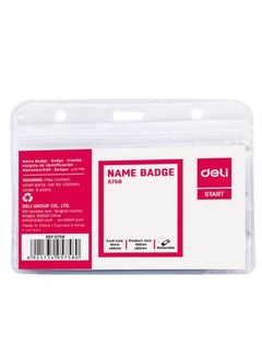 Deli حامل بطاقة هوية شفاف مكون من 10 قطع  - Image 2