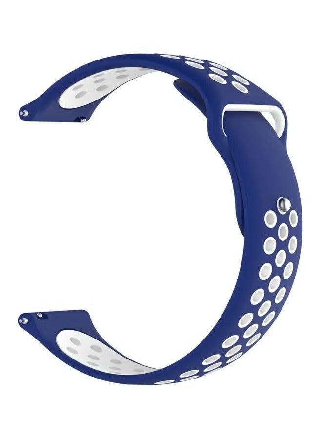 vesus Replacement Band For Honor MagicWatch 2 46mm Blue/White