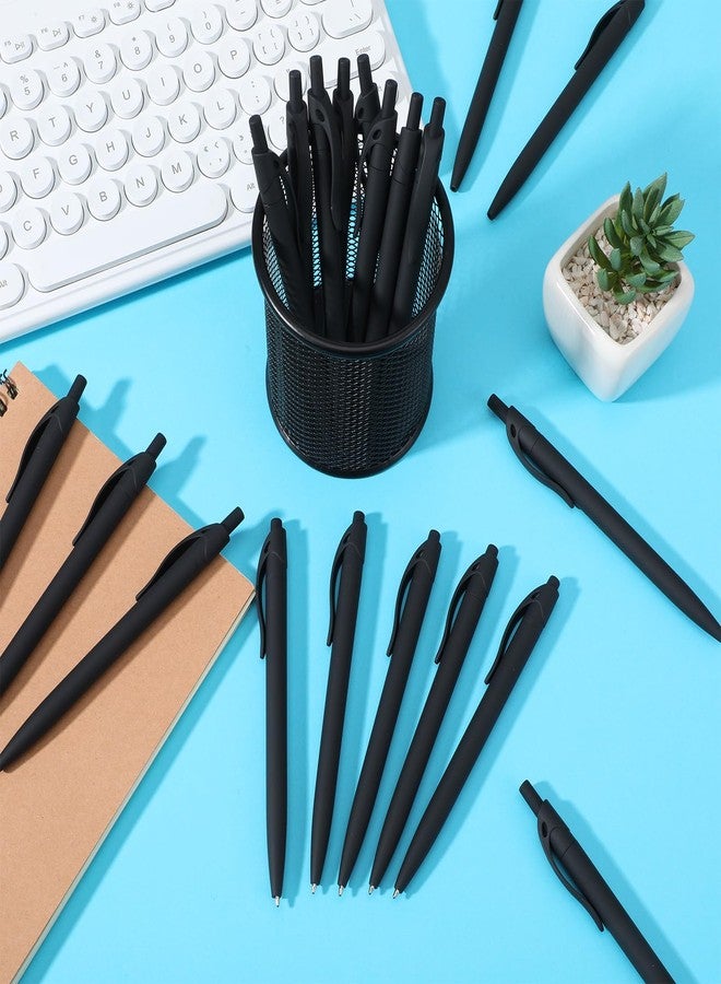 Kifmurase 100PCS Pen Bulk, Black Click Pens, Wholesale Retractable Ballpoint Pens with Comfortable Grip, Medium Point Smooth 1.0MM Black Ink Pen for Journaling School and Office - Image 4