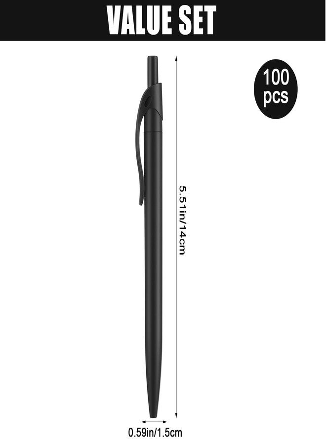Kifmurase 100PCS Pen Bulk, Black Click Pens, Wholesale Retractable Ballpoint Pens with Comfortable Grip, Medium Point Smooth 1.0MM Black Ink Pen for Journaling School and Office - Image 2