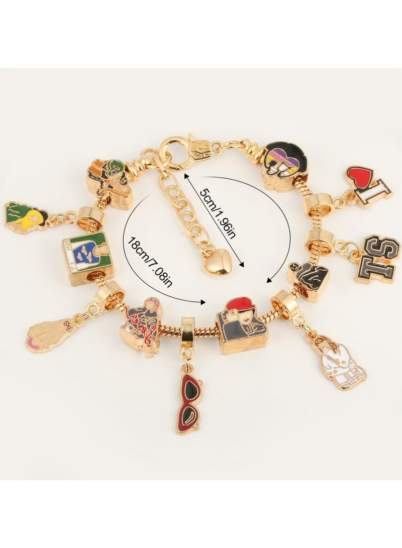 Captaintech 2 Pieces Friendship Bracelets for Women, Inspired Charm Bracelets, Adjustable Matching Couples Best Friend Bracelet Set with Cute Panda Keychain, Ideal Teen Girl Birthday Gifts - Image 4