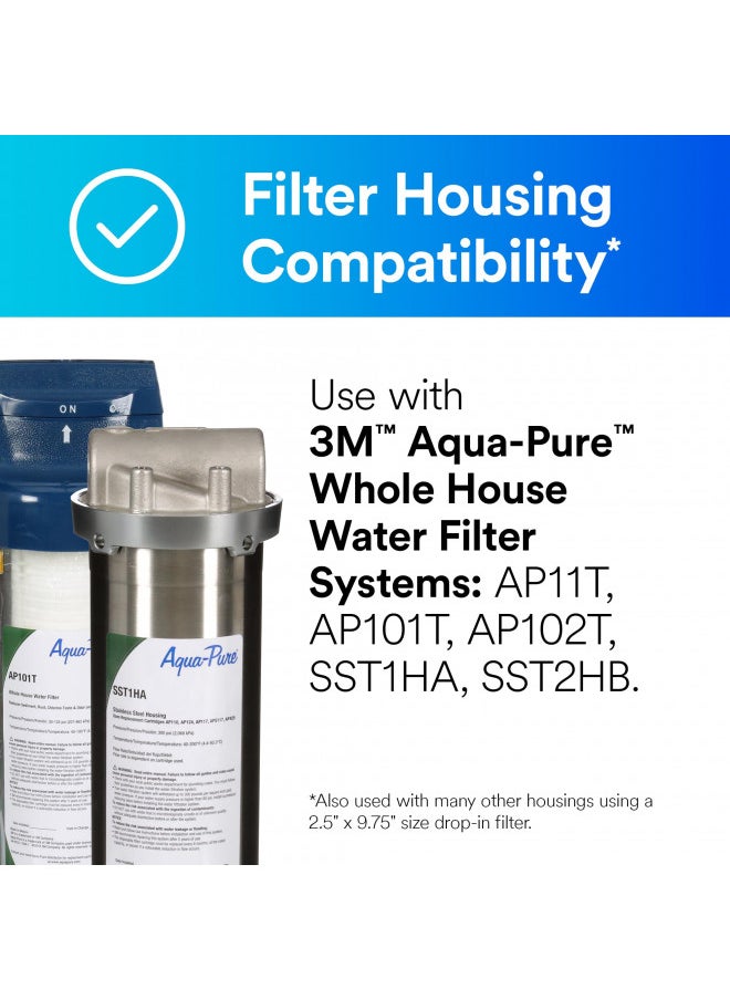 Aqua pure - Aqua-Pure AP100 Series Whole House Replacement Water Filter Drop-in Cartridge AP110, Standard Capacity, for use with AP11T or AP101T Systems - Image 1