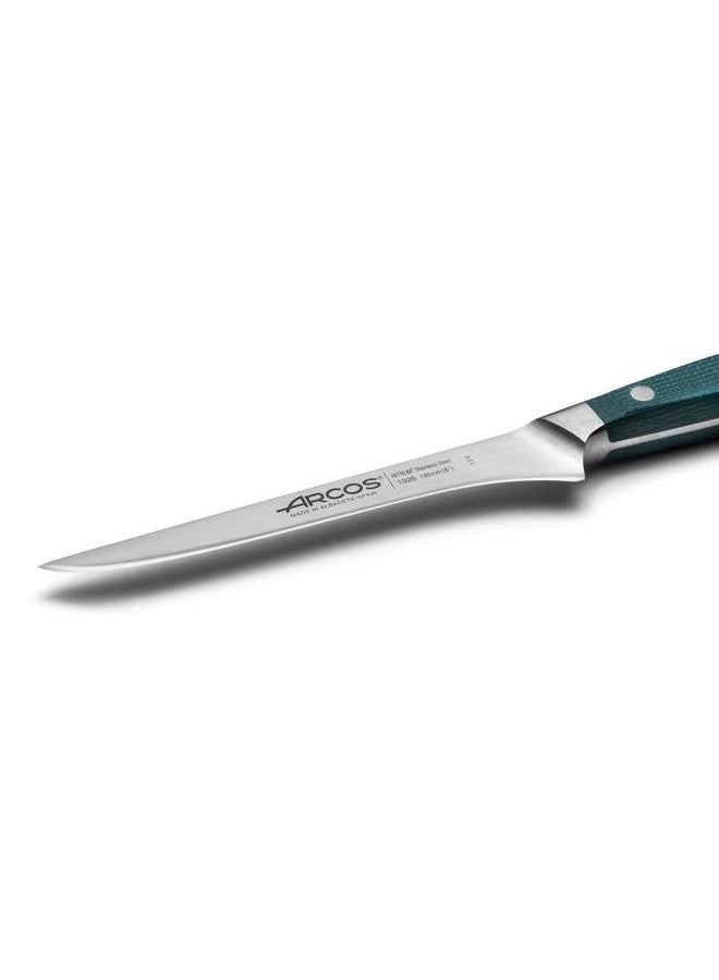 Arcos Forged Boning Knife in Nitrum Stainless Steel, Professional 6 Inch Butcher Knife for Removing Meat from Bones, Ergonomic Blue Handle, Brooklyn Series - Image 3