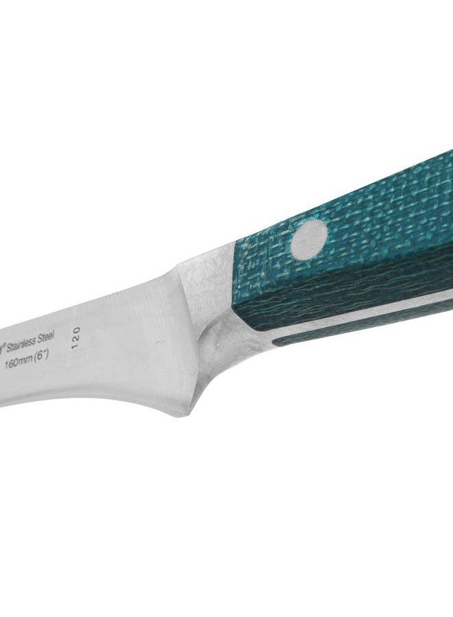 Arcos Forged Boning Knife in Nitrum Stainless Steel, Professional 6 Inch Butcher Knife for Removing Meat from Bones, Ergonomic Blue Handle, Brooklyn Series - Image 5