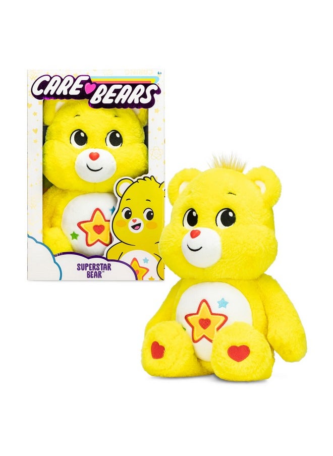 Care Bears - Basic Fun 22409 Superstar Bear 35Cm Collectable Cute Plush Toy Soft Toys & Cuddly Toys For Children Cute Teddies Suitable For Girls And Boys Aged 4 Years + - Image 1