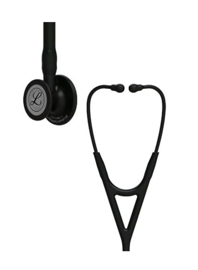 ثري أم ليتمان 3M Littmann Stethoscope ، علم القلب IV 27 بوصة أنبوب أسود صدر أسود 6163 - Image 1