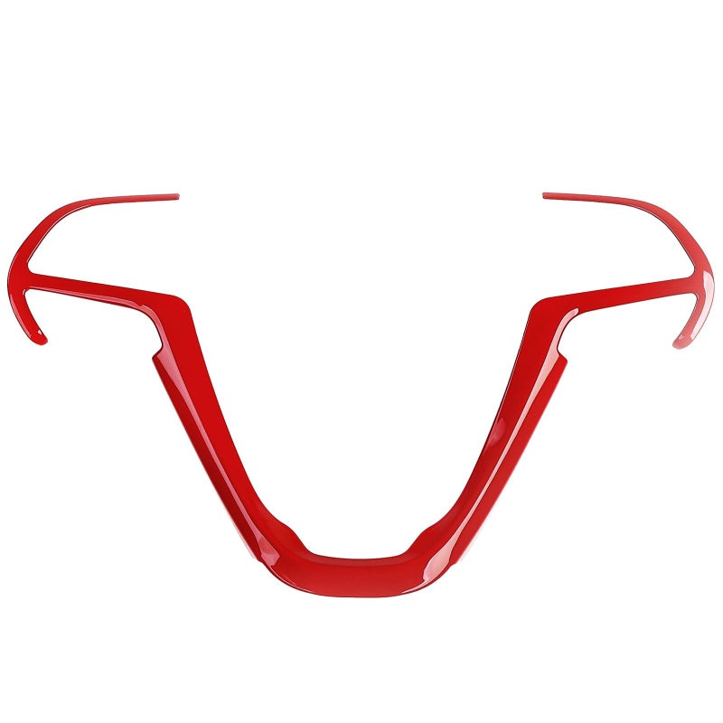 JeCar Steering Wheel Trim Cover Interior Decoration Trim Kit for 2014-2020 Jeep Grand Cherokee & Jeep Cherokee, Red - Image 3