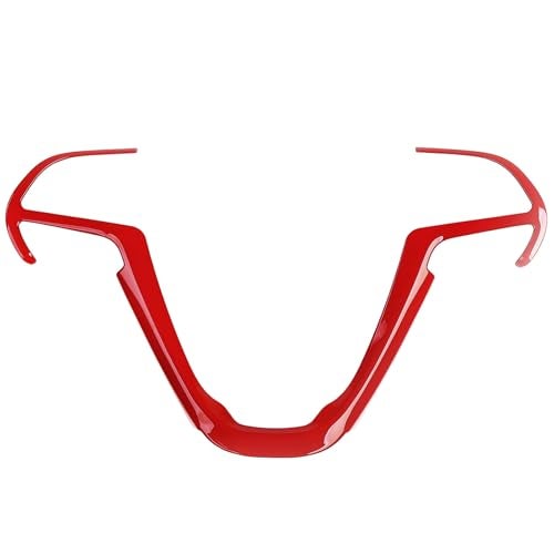JeCar Steering Wheel Trim Cover Interior Decoration Trim Kit for 2014-2020 Jeep Grand Cherokee & Jeep Cherokee, Red - Image 1