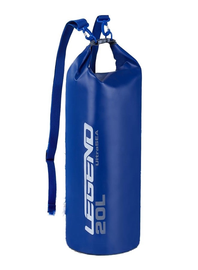 Legend UltraSEA Waterproof Dry Bag 5L/10L/20L/30L - Drybag Waterproof Bag for Kayaking, Swimming & Travel, Roll Top Floating Dry Bag, Lightweight Dry Sack for Boating, Rafting and Beach - 20L Blue - Image 1