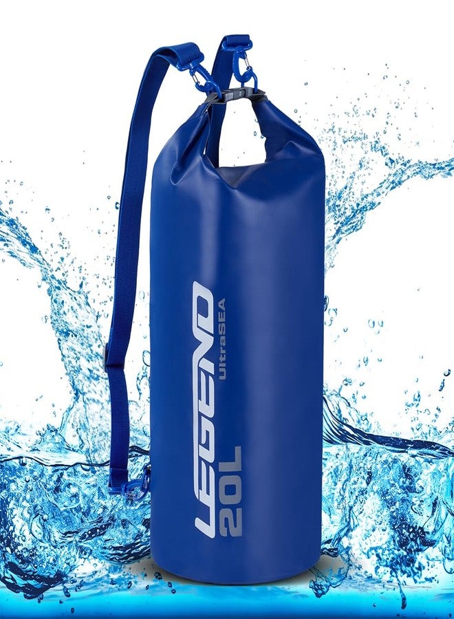Legend UltraSEA Waterproof Dry Bag 5L/10L/20L/30L - Drybag Waterproof Bag for Kayaking, Swimming & Travel, Roll Top Floating Dry Bag, Lightweight Dry Sack for Boating, Rafting and Beach - 20L Blue - Image 2