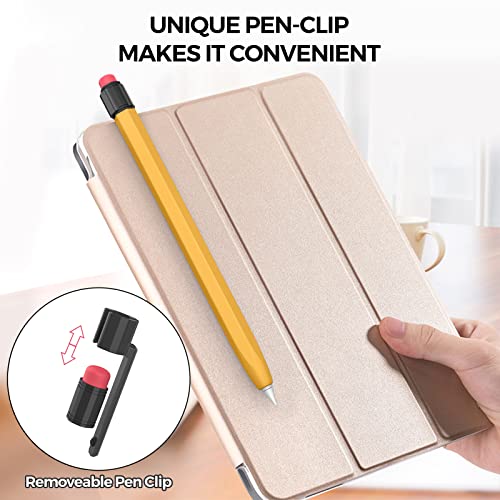 TRONWIN Apple Pencil 1st Generation Case, Silicone Pencil Sleeve Cover Perfect Grip Skin Classic Design with Sturdy Clip Compatible with Apple Pencil 1st gen for ipad (Yellow) - Image 5