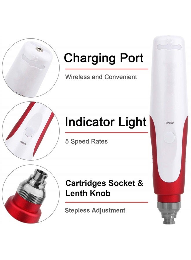 PIPM Microneedling Pen Kit Professional with 12 PCS 36-Pin Needles Cartridges for Microneedle Dermapen Machine Ultima N2 - Image 1