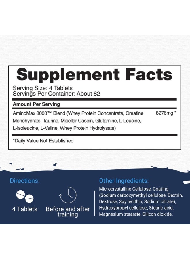 Gaspari Nutrition GASPARI Amino Max 8000 82 Servings 325 Tablets - Image 5