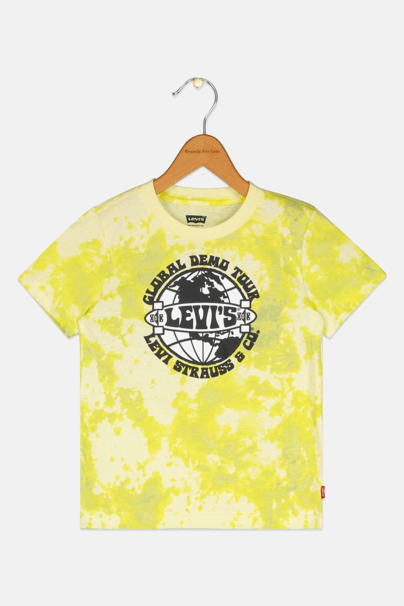 Levi's Toddlers Boy Crew Neck Short Sleeve Graphic Print T-Shirt, Multicolor - Image 1