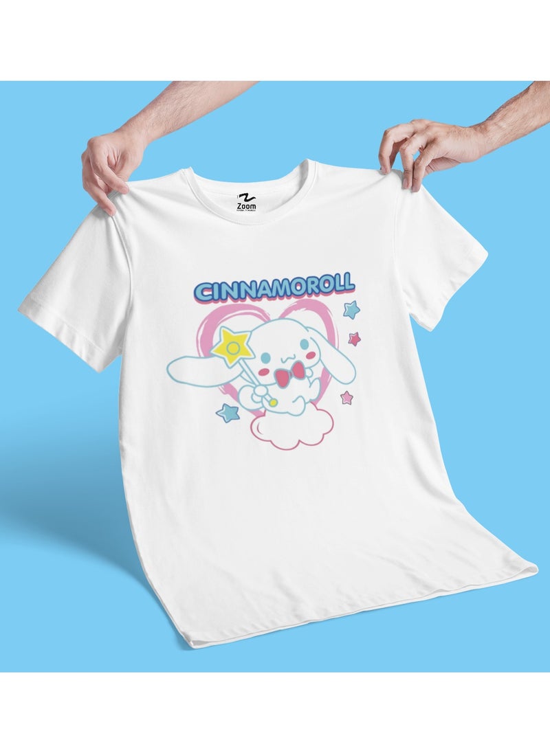 ZOOM - Cinnamoroll Hearty Cloudy T-Shirt Design For Kids - Image 1