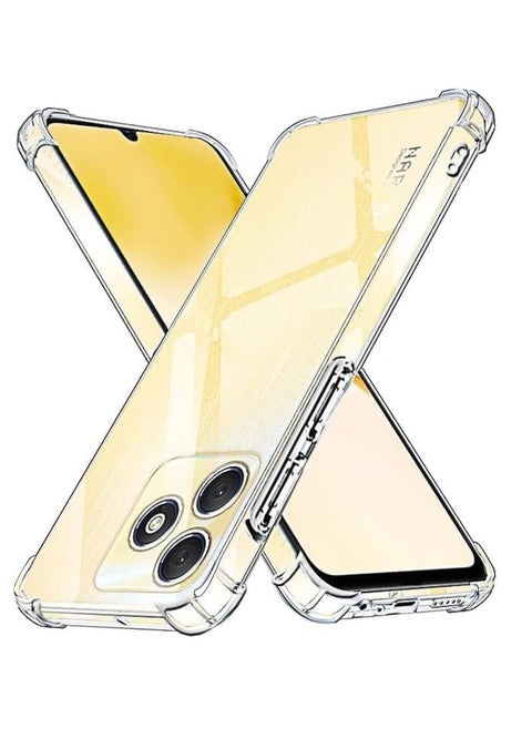 Silicone Case Compatible with Realme C53/C51/note 50 Case Protective Case Shockproof Anti Fall Anti Scratch Soft TPU Silicone Cover Premium Transparent