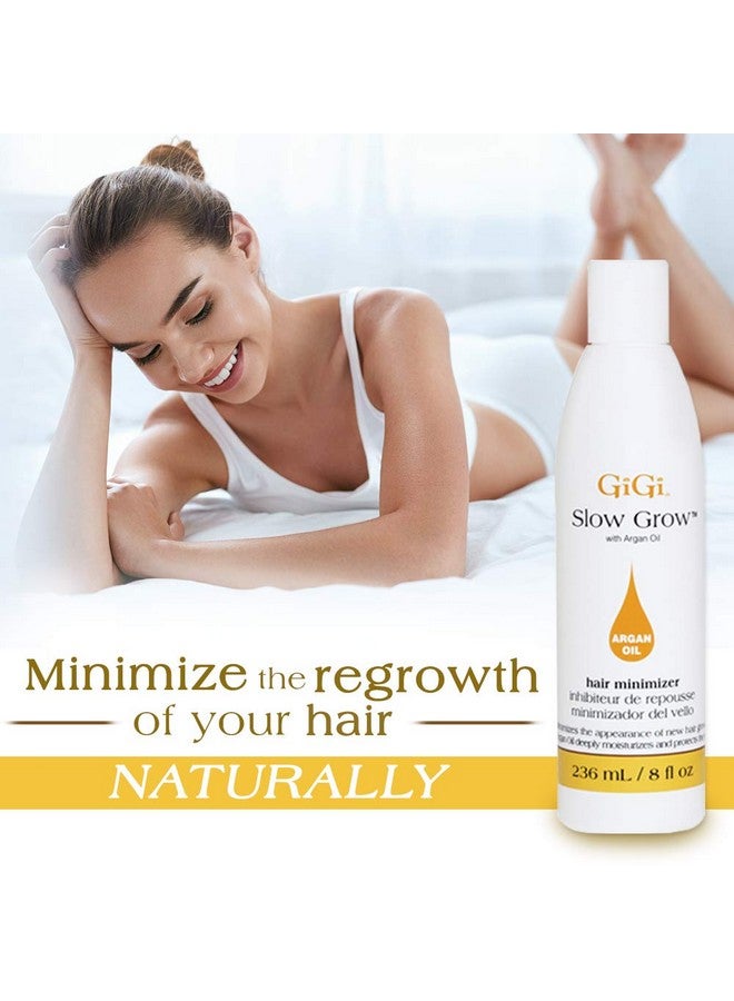 جيجي لوشن جيجي لمنع نمو الشعر البطيء بزيت الأرغان، يقلل نمو الشعر، للرجال والنساء، 8 أونصة، عبوة واحدة - Image 2