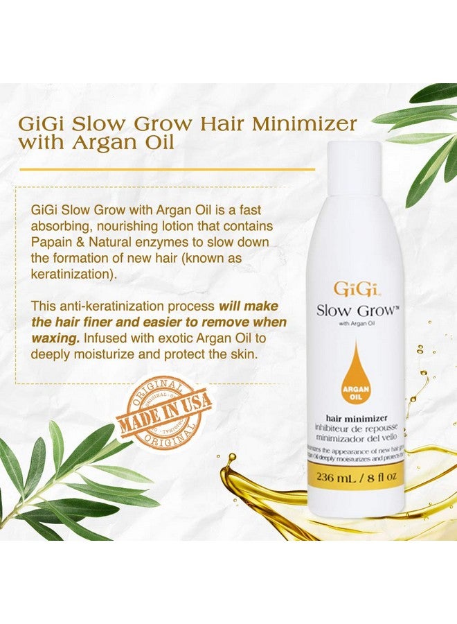 جيجي لوشن جيجي لمنع نمو الشعر البطيء بزيت الأرغان، يقلل نمو الشعر، للرجال والنساء، 8 أونصة، عبوة واحدة - Image 4