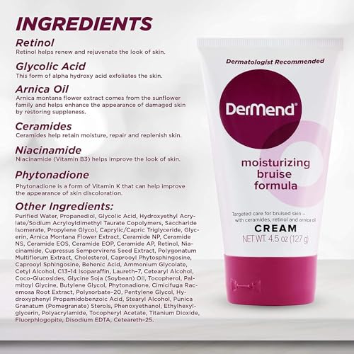 Dermend Moisturizing Bruise Formula Cream, 4.50 oz., Pack of 3 - Image 5