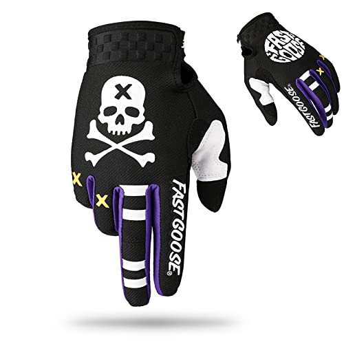 FASTGOOSE Dirt Bike Motocross Gloves - Motorbike Riding Bike Gloves for Off Road Racing & Sports (Black, Large) - Image 1
