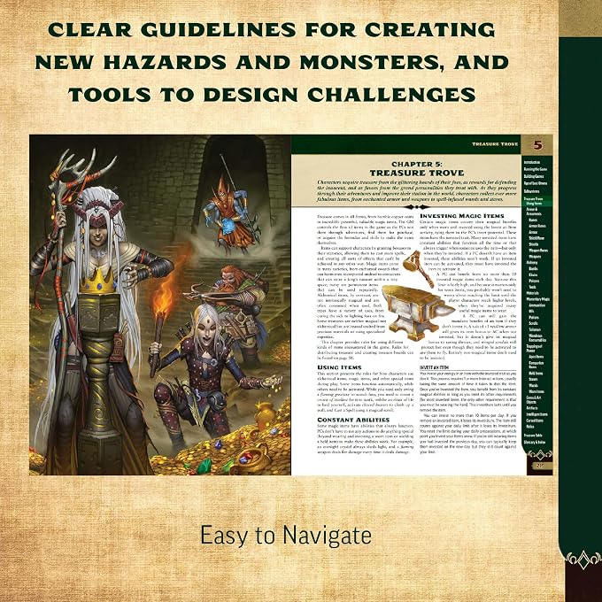 Paizo Pathfinder GM Core Pocket Edition - Tabletop RPG Rulebook | 6.7" x 8.4" Softcover | Second Edition Remaster | Ages 16+ | 336 Pages - Image 3
