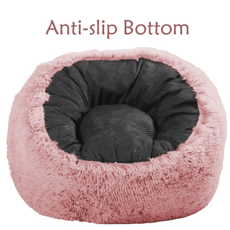 Aodenge Plush Faux Fur Bean Bag Chairs, Memory Foam Filled Sofa Chair Shape Bean Bag for Adults/Teens/Kids, Ultra-Soft Lazy Sofa for Living Room Bedroom College Dorm, Pink - Image 3