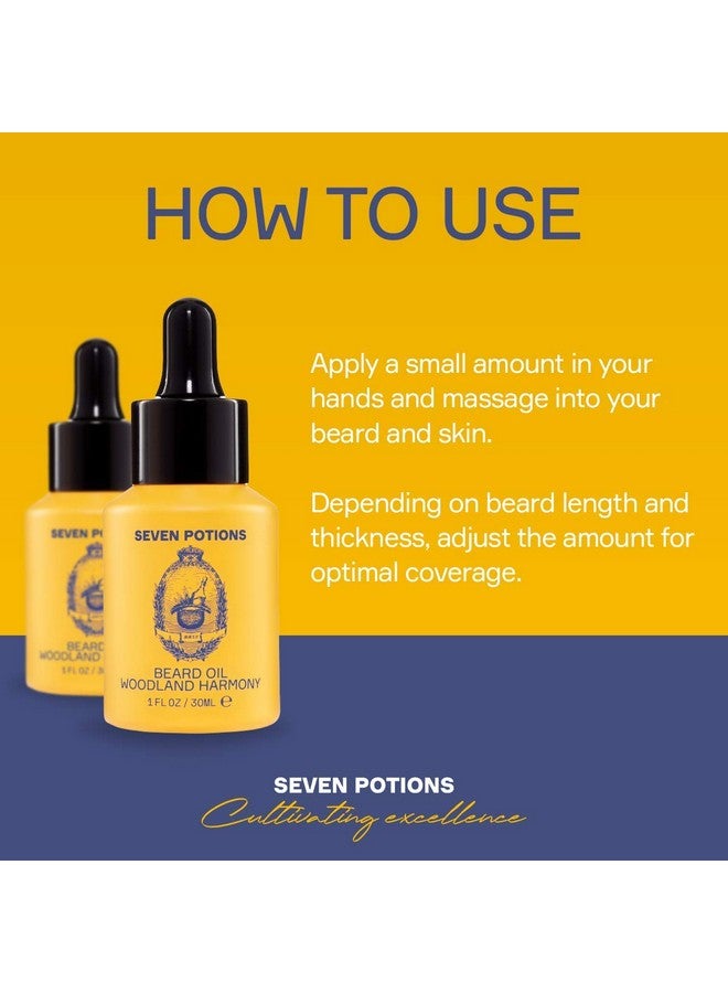 Seven Potions Beard Oil 1 Fl Oz By Seven Potions. Sweet And Woody Scented Beard Softener. Stops Beard Itch. Natural Vegan Beard Conditioning Oil. Contains Jojoba Oil (Woodland Harmony) - Image 3