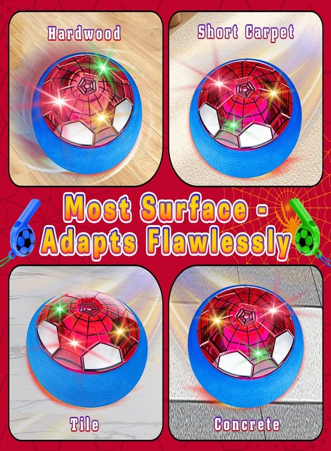 SUYUKI Hover Soccer Ball for Kids Boys, Spider Soccer Toys for Boys 4 5 6 7 8 9 10, Indoor Boy Toys with Led Lights and Foam Cushion Spider Hover Football Air Power Football - Image 5