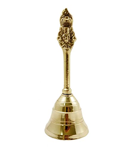RDK SON'S® Brass Garuda Puja Bell | Pooja Ghanti/Ghanta for Home and Temple | Prayer Bell | Pooja Mandir Bell (4 Inches) - Image 5