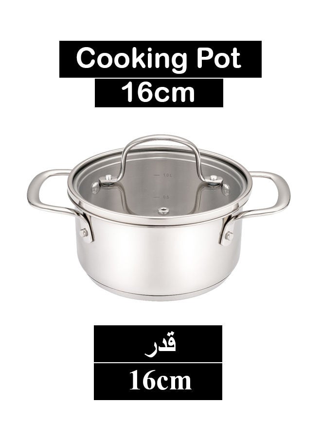 Trust 9-Piece Stainless Steel Cookware Set with premium steel 304, Set Include: 16cm Cooking Pot, 20cm Cooking Pot, 24cm Cooking Pot, 24cm low Deep Pot, 24cm Frypan - Image 5