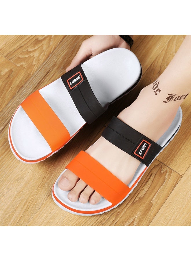 NIBEMINENT Men's Summer Outdoor Anti-Slip Wear-Resistant Casual Beach Thick Bottom Soft Sole Slippers One-Strap Comfortable Slip-On Shoes  - Image 1