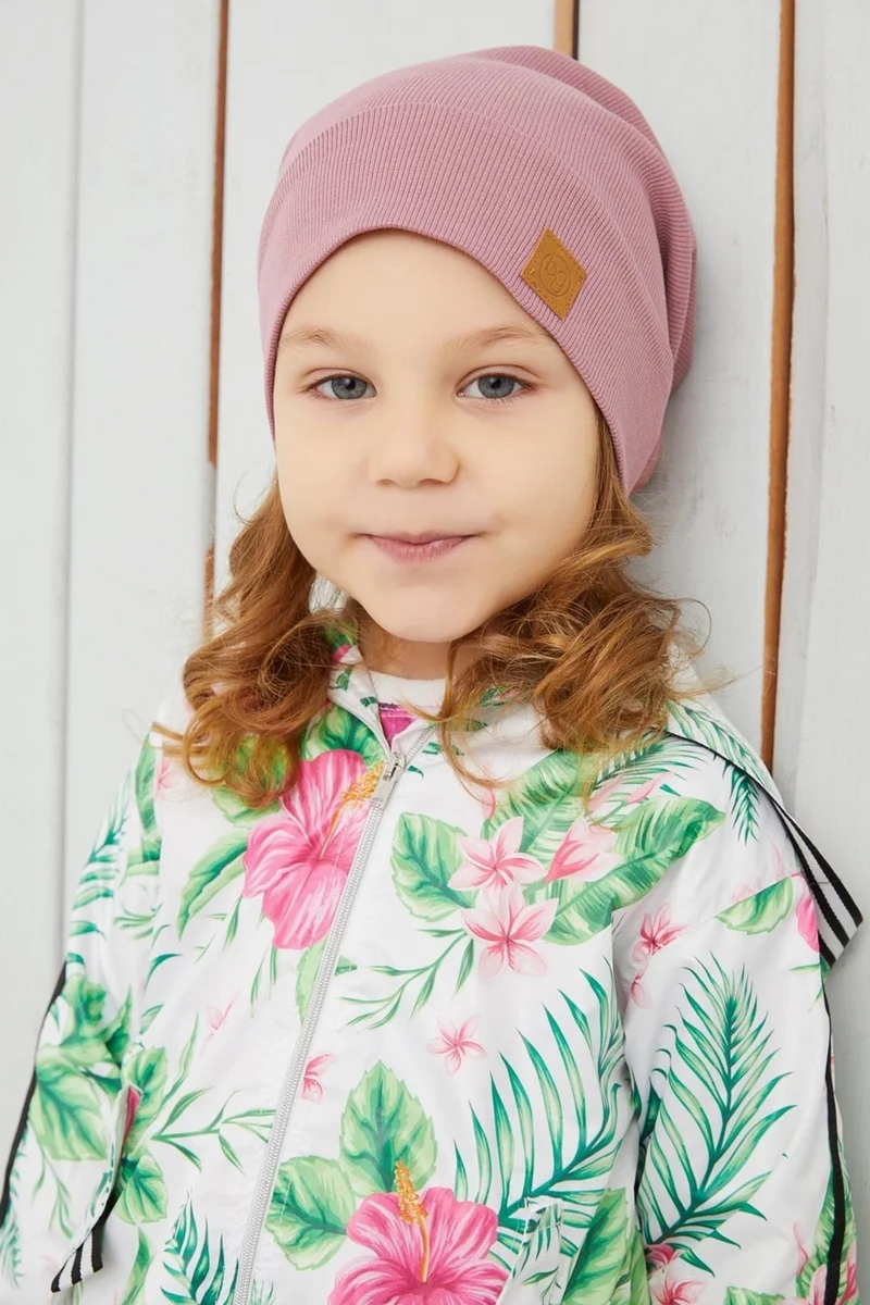 Babygiz Girl's Light Pink Hat Beanie Handmade Cotton Camisole